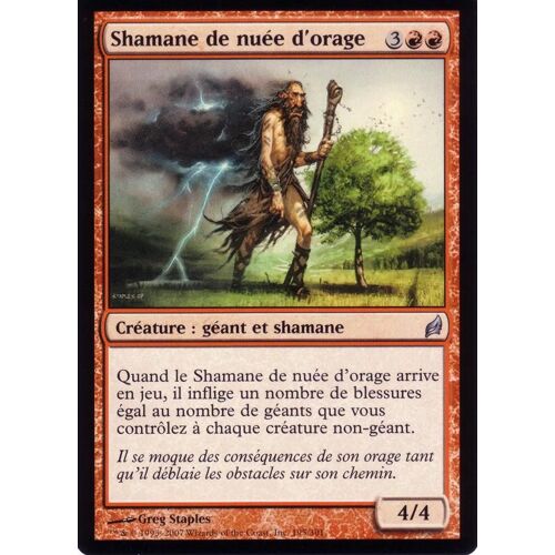 Carte Magic The Gathering  Shamane De Nuée D'orage  X4 Lorwyn Vf