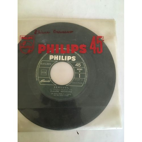 Disque Vinyles 45 Tours Philips Claude Nougaro Sensuel / Parler Aux Femmes