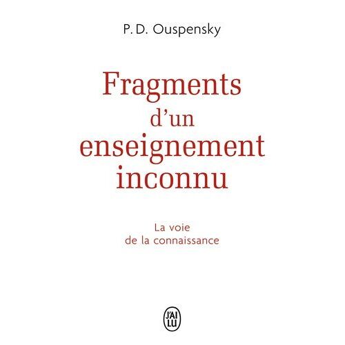 Fragments D'un Enseignement Inconnu