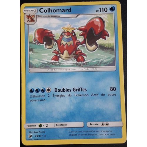 Carte Pokémon Colhomard 25/111 - Invasion Carmin Soleil Et Lune (Vf)