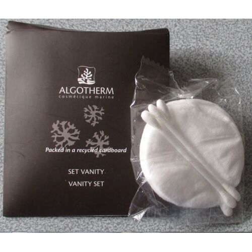 Set De Toilette/Vanity Set Présenté Dans Un Carton Individuel Recyclé - Produit Promotionnel Algotherm