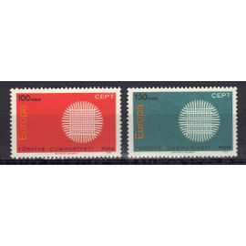 Turquie 1970 Europa : Série Entière De 2 Timbres Neufs **