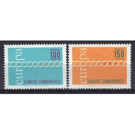 Turquie 1971 Europa : Série Entière De 2 Timbres Neufs **