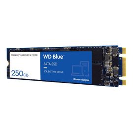 Disque SSD SATA WD Blue 3D NAND WDS250G2B0B - SSD - 250 Go - interne - M.2 2280 - SATA 6Gb/s