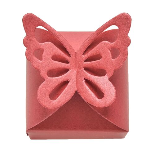 Boîtes à bonbons papillon Style gâteau pour fête de mariage, fournitures de fête prénatale, cadeau, 4 couleurs, 10 pièces/lot