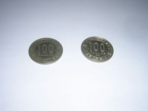 Lot De 2 Pièces De 100 Francs 1972  Republique Populaire Du Congo  Et 1998 Banque Des Etats De L'afrique Centrale.Nque .