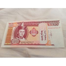 Billet 20 Tugrik Mongolie