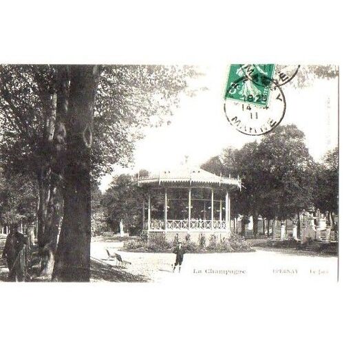Cpa - La Champagne   - -  Epernay - Le Jard (Kiosque)
