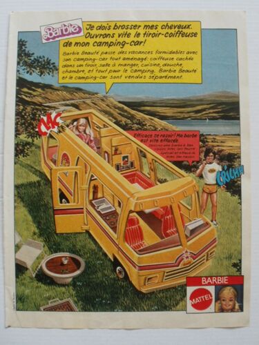 Publicité Ancienne (1981), Issue D'un Journal De Mickey, Pour Le Camping-Car De Barbie De Mattel