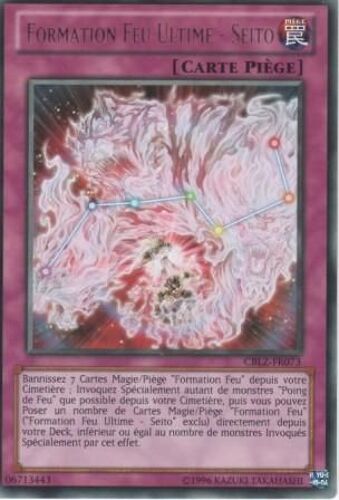 Carte Yu-Gi-Oh! "Formation Feu Ultime - Seito" Rare Cblz-Fr073