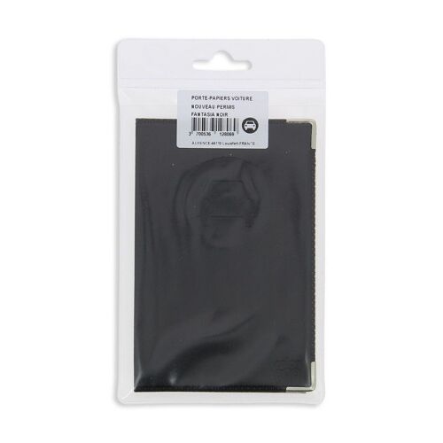 Porte Papier Nv Permis Noir