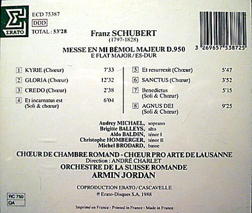 Messe En Mi Bemol Majeur - Armin Jordan