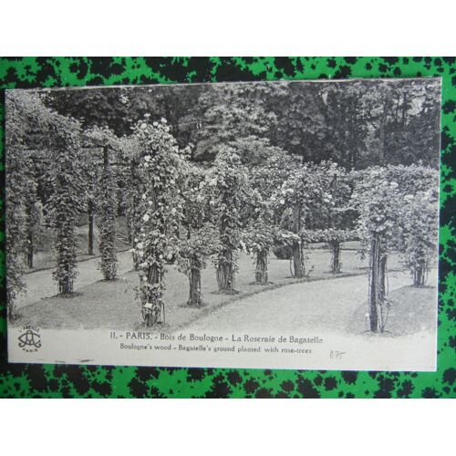 11paris - Bois De Boulogne - La Roseraie De Bagatelle