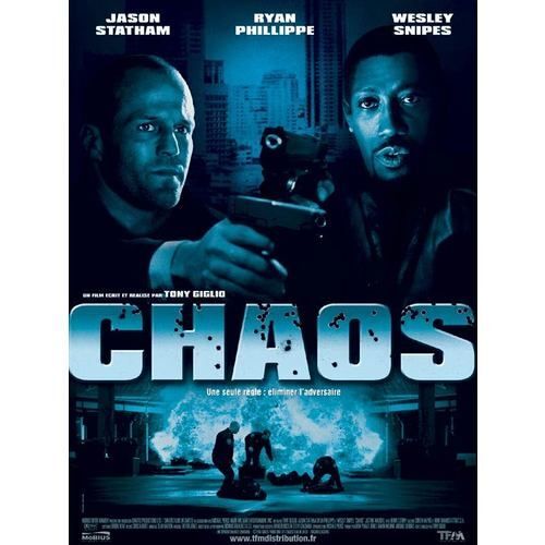 Chaos - Véritable Affiche De Cinéma Pliée - Format 120x160 Cm - De Tony Giglio, David Defalco Avec Jason Statham, Wesley Snipes,  Ryan Phillippe, Kevin Gage, Sage Stallone, Stephen Wozniak - 2006