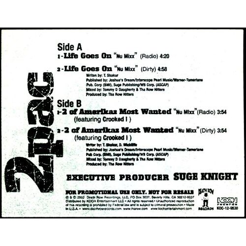 Life Goes On / 2 Of Amerikaz Most Wanted (Nu Mixx)