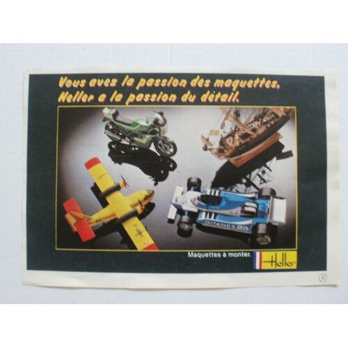 Publicité Ancienne (1980) Issue D'un Journal De Mickey, Pour Les Maquettes Heller