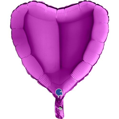 BALLON ALU CUR VIOLET 46 CM