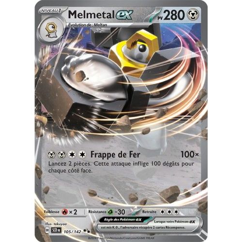 Carte Pokémon - Melmetal Ex - 105/142 - Ultra-Rare - Ev7 Couronne Stellaire