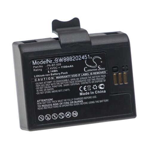 vhbw Batterie remplacement pour Brother PA-BT-008 pour imprimante, scanner, imprimante d'étiquettes (1100mAh, 7,4V, Li-ion)