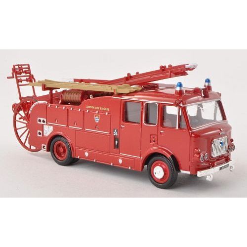 Dennis F106,  London Feu Brigade, 1940, Voiture Miniature, Miniature Déjà Montée, Oxford 1:76