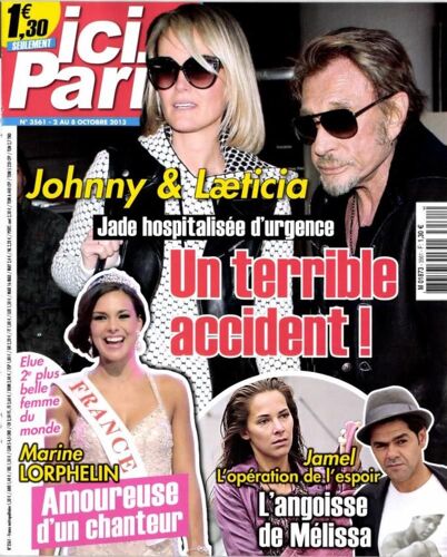 Ici Paris N°3561 : Johnny Et Laeticia - Marine Lorphelin - Jamel Debbouze