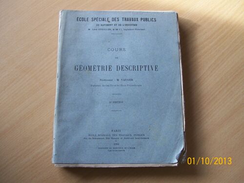 Cours De Geometrie Descriptive