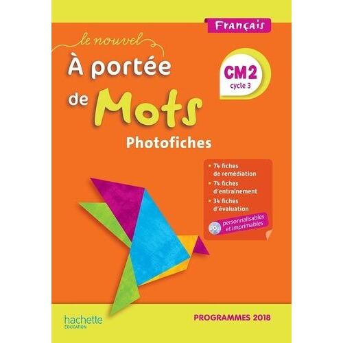 Français Cm2 Le Nouvel A Portée De Mots - Photofiches (1 Cd-Rom)