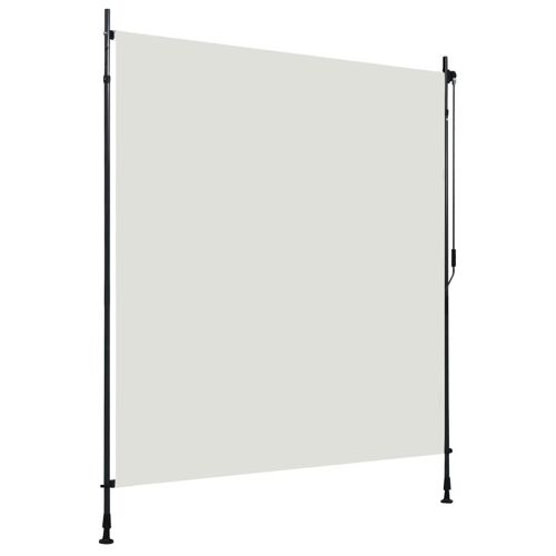 Store Enrouleur Extérieur 200x270 Cm Crème Polyester Manivelle Uv