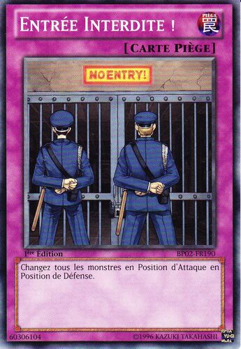 Entrée Interdite Bp02-Fr190 Commune Yu-Gi-Oh!