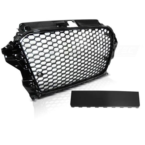 Calandre Pour Audi A3 8v 12-16 Look Sport Noir Glossy-31772418