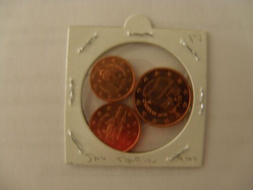 3 Pièces 1,2,5 Ct Euro San Marin 2004 Neuve