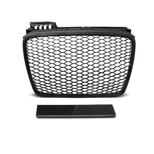 Grille De Calandre Pour Audi A4 B7 2004 A 2008 Look Sport Noir Mat-27318023