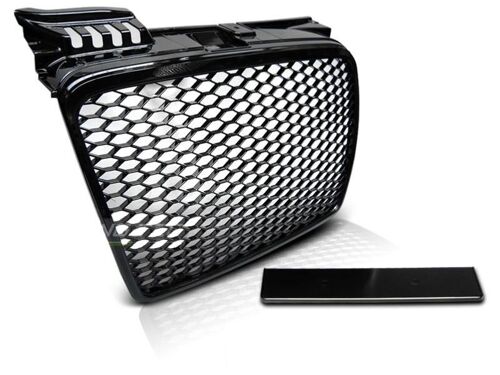 Grille Calandre Pour Audi A4 B7 2004 A 2008 Noir Brillant Look Sport-27318048