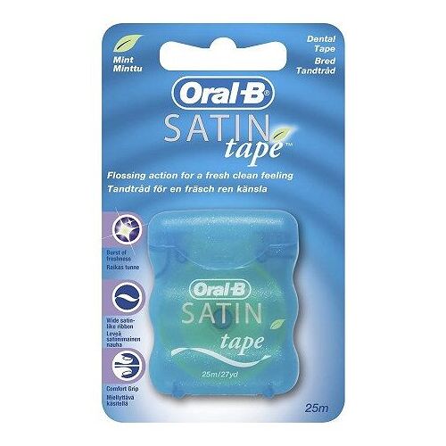 6 Packs Oral-B Satin Floss Fil Dentaire Goût Menthe 