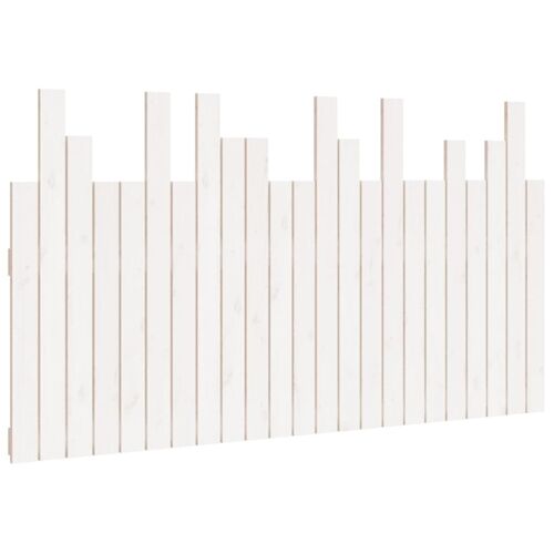 vidaXL Tête de lit murale Blanc 146,5x3x80 cm Bois massif de pin