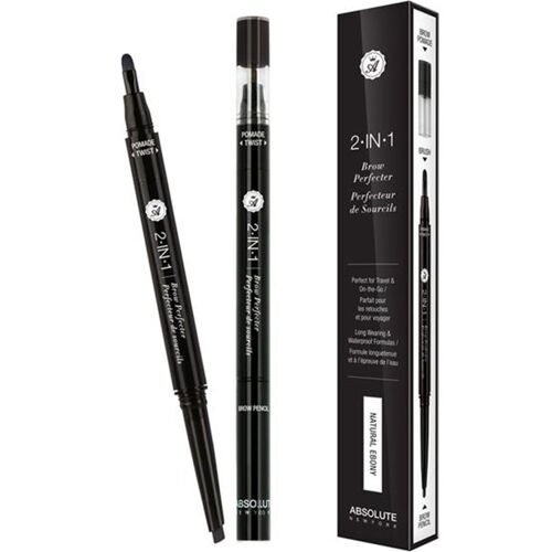 Crayons Sourcils 2-En-1 Perfecteur De Sourcils - Aebd01 Natural Ebony 