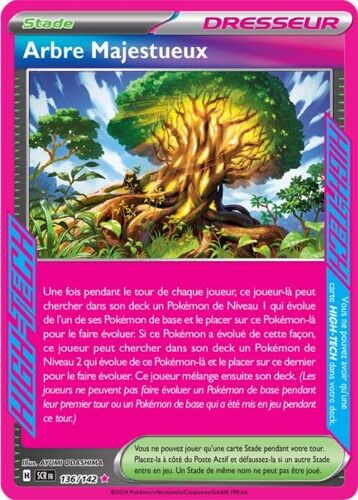 Carte Pokémon - Arbre Majestueux - 136/142 - High-Tech - Ev7 Couronne Stellaire