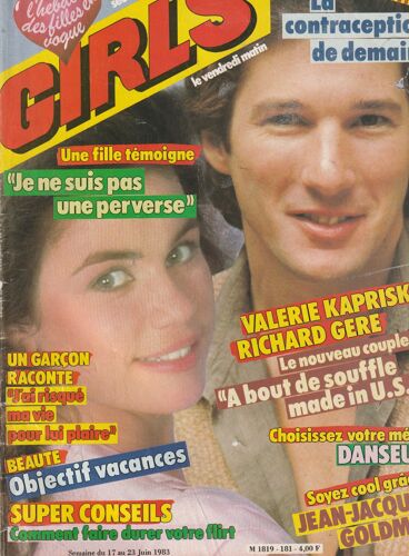 Valerie Kaprisky 2p/ Brooke Shields 1/2p/ Film Le Sens De La Vie Des Monty Python 4p/ Jean Jacques Goldman 2p/ Patrick Duffy 1p/ Articles Photos Katia Tchenko , Jodie Foster , Bowie , 181
