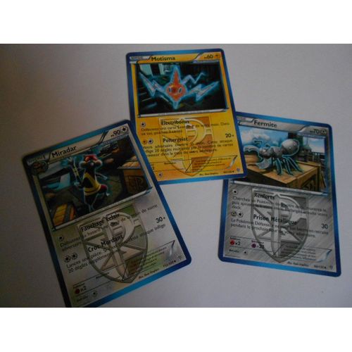 Motisma 49/145 - Miradar 112/145 Et Fermite 92/145 - Tempete Plasma