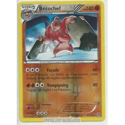 Carte Pokémon Betochef Holo Reverse 81/135 Tempete Plasma Neuf Rare Fr
