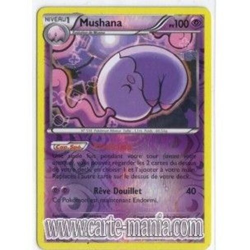 Carte Pokémon Mushana Holo Reverse 59/99 Noir & Et Blanc Destinees Futures Neuf