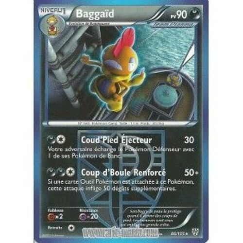 Carte Pokémon Baggaid 86/135 Noir & Blanc Tempete Plasma Neuf