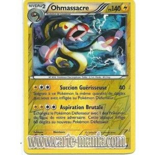 Carte Pokémon Ohmassacre Holo Reverse 47/108 N & B Explorateurs Obscurs Fr Neuf