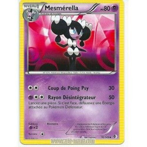 Carte Pokémon Mesmerella 76/149 Noir & Blanc Frontières Franchies Fr Neuf