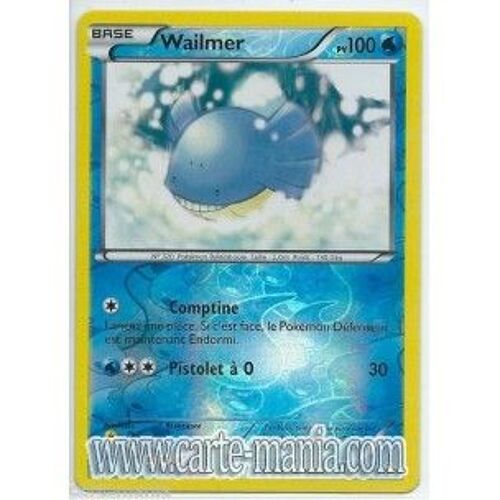 Carte Pokémon Wailmer Holo Reverse 25/124 Noir & Blanc Dragons Exaltés Fr Neuve