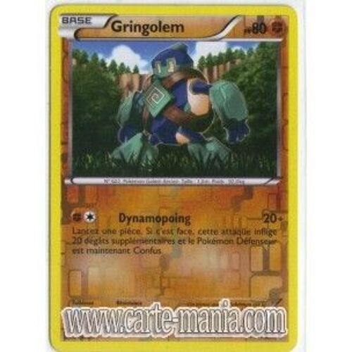 Carte Pokémon Gringolem Holo Reverse 71/101 Noir & Et Blanc Noble Victoire Neuf