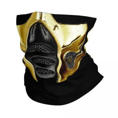 Écharpe De Protection Mortal Kombat Scorpion,Ontaribandana,Neck Gaclauv,Face Planchers F Cover,Ninja Game Cosplay Sauna Wear,Tube Balaclava