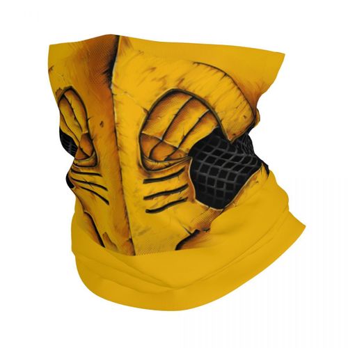 Écharpe De Protection Mortal Kombat Scorpion,Ontaribandana,Neck Gaclauv,Face Planchers F Cover,Ninja Game Cosplay Sauna Wear,Tube Balaclava