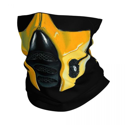 Écharpe De Protection Mortal Kombat Scorpion,Ontaribandana,Neck Gaclauv,Face Planchers F Cover,Ninja Game Cosplay Sauna Wear,Tube Balaclava