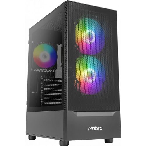 Boitier PC Moyen Tour ATX Antec NX410 RGB avec panneau vitré - Noir